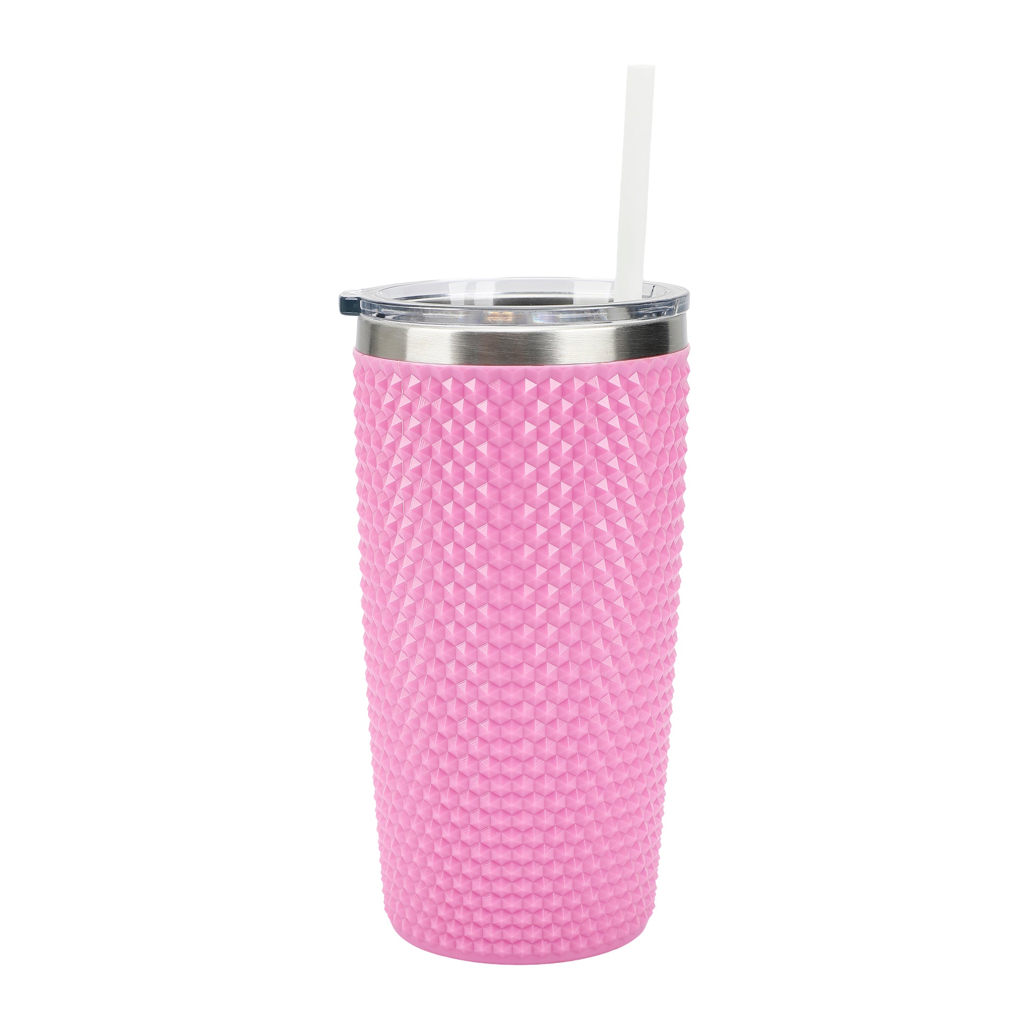 Hello Kitty Character Face Pink 20 Oz Stainless Steel Spiked Tumbler