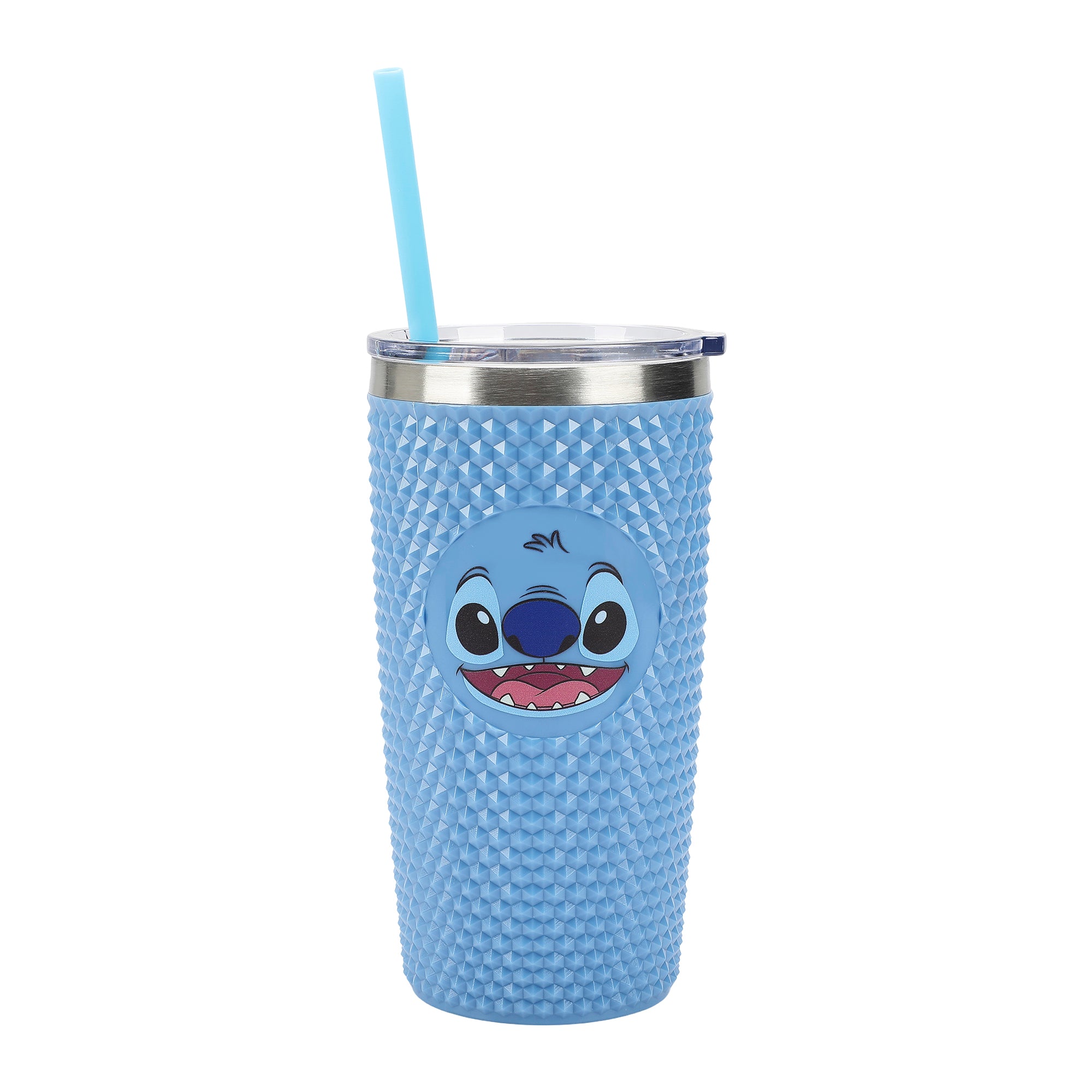 Lilo & Stitch Stitch Character Face Blue 20 Oz Spiked Tumbler