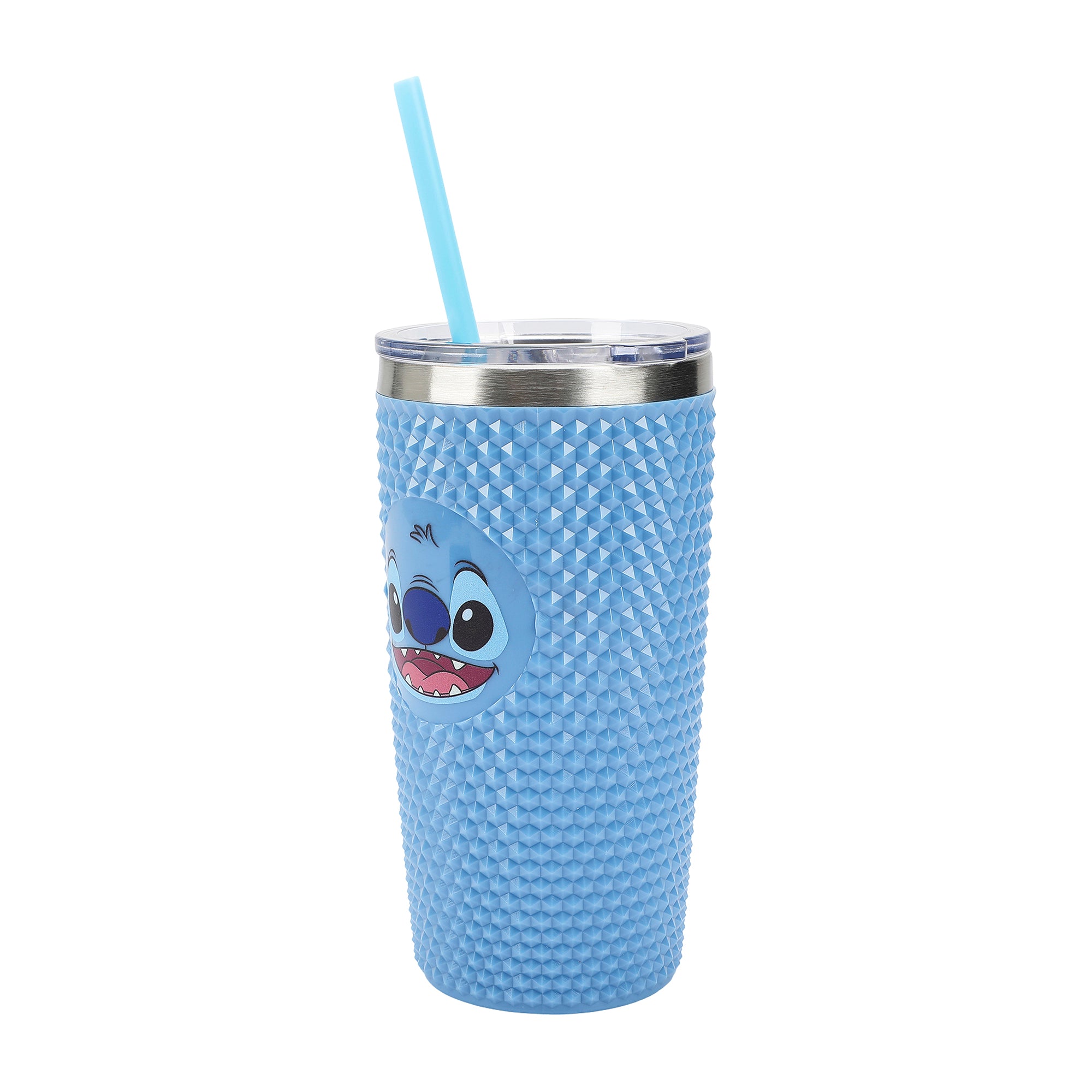 Lilo & Stitch Stitch Character Face Blue 20 Oz Spiked Tumbler