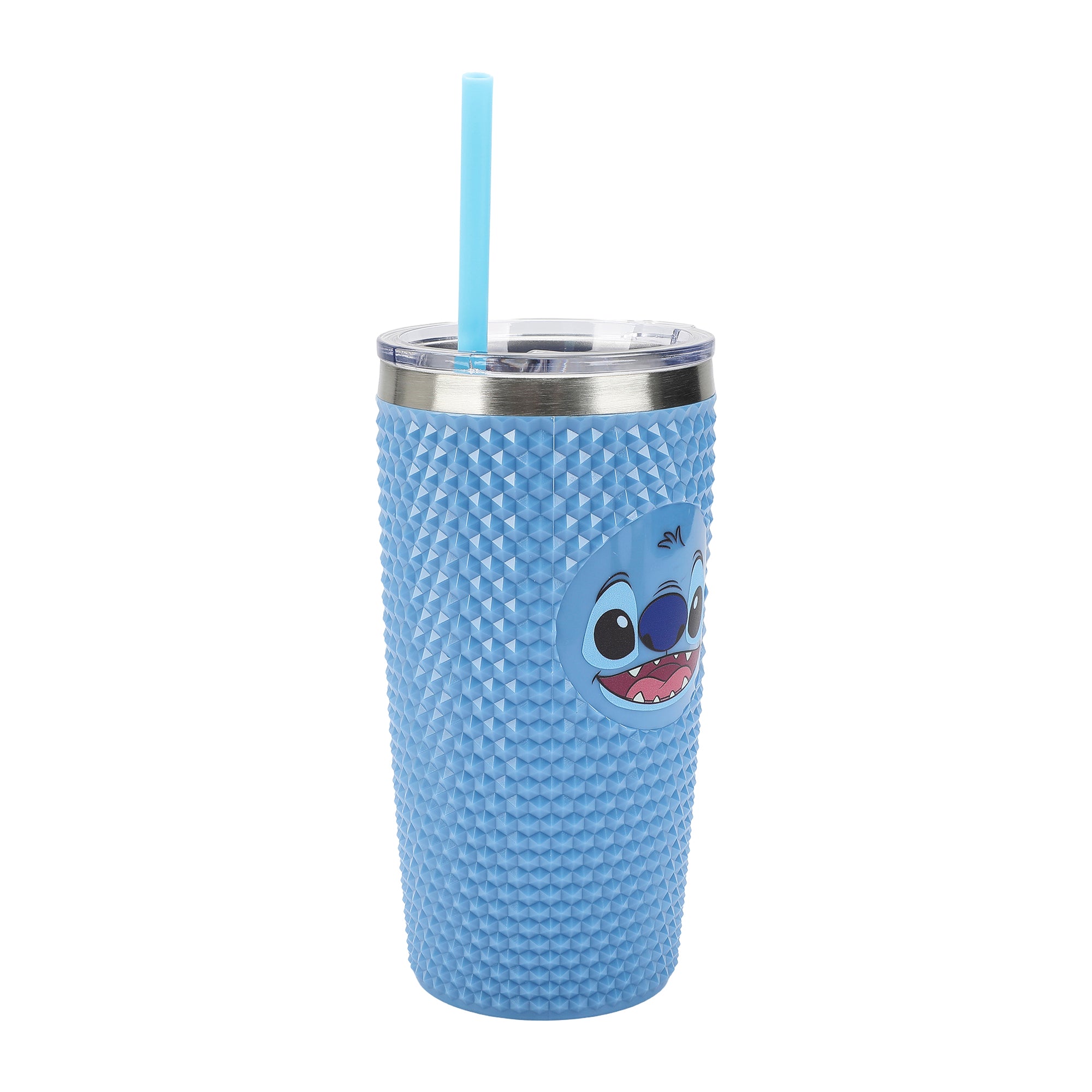 Lilo & Stitch Stitch Character Face Blue 20 Oz Spiked Tumbler