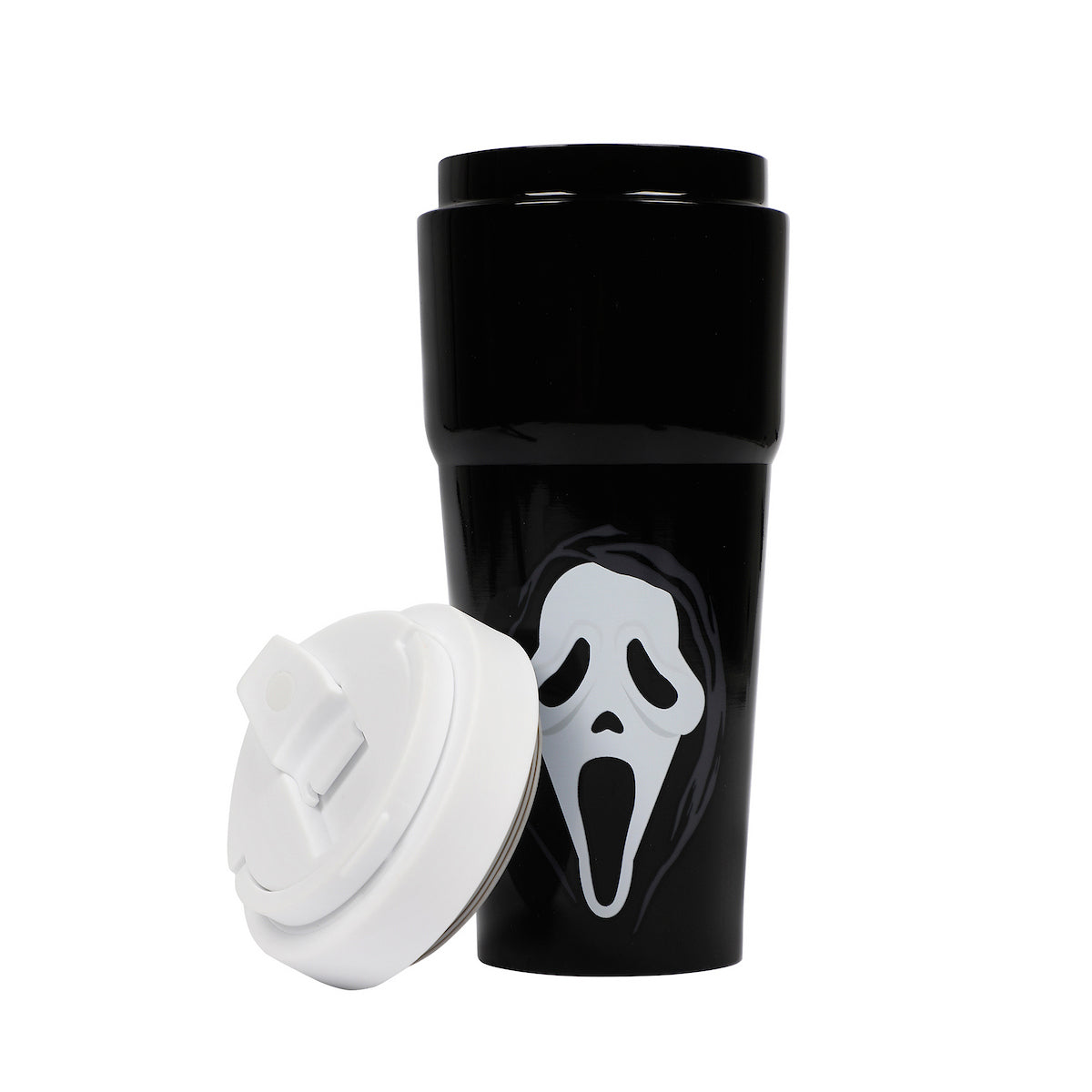 Ghostface Mask 27 Oz. Black Stainless Steel Travel Coffee Tumbler