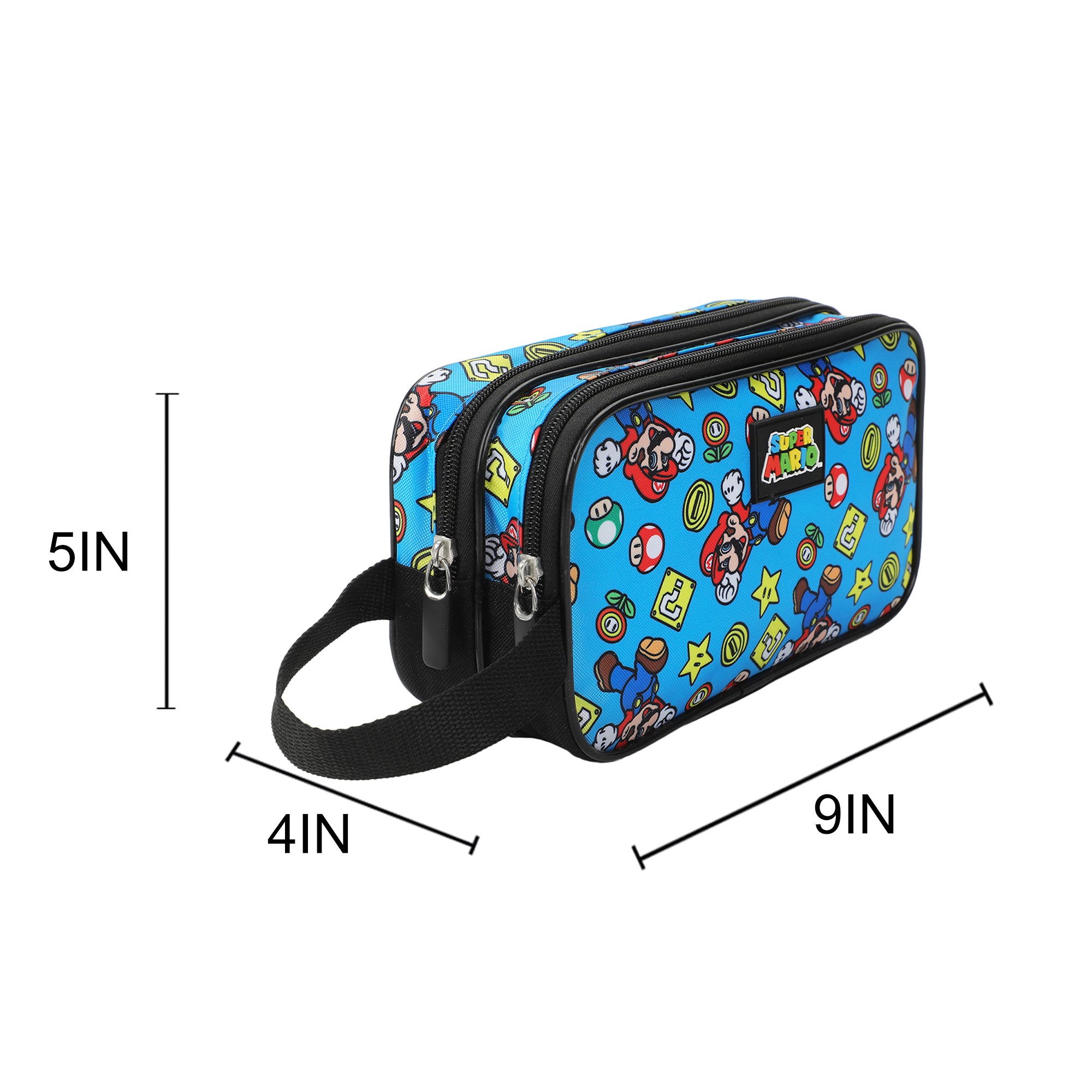 Super Mario Brothers Dual-Compartment Utility Case With Webbing Pull Handle