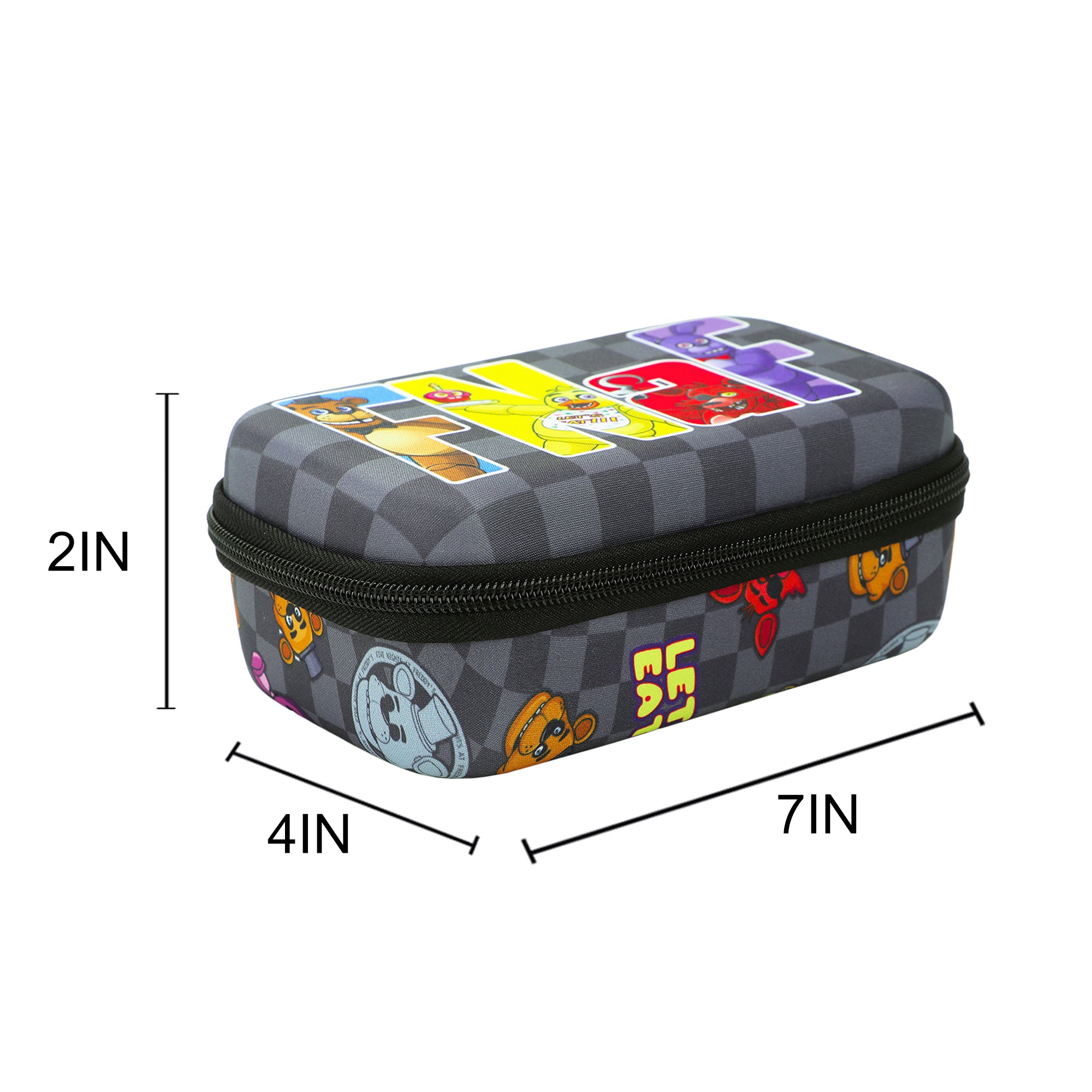 Five Nights At Freddy's FNAF Trap Graphics Gray Checkered Utility Case