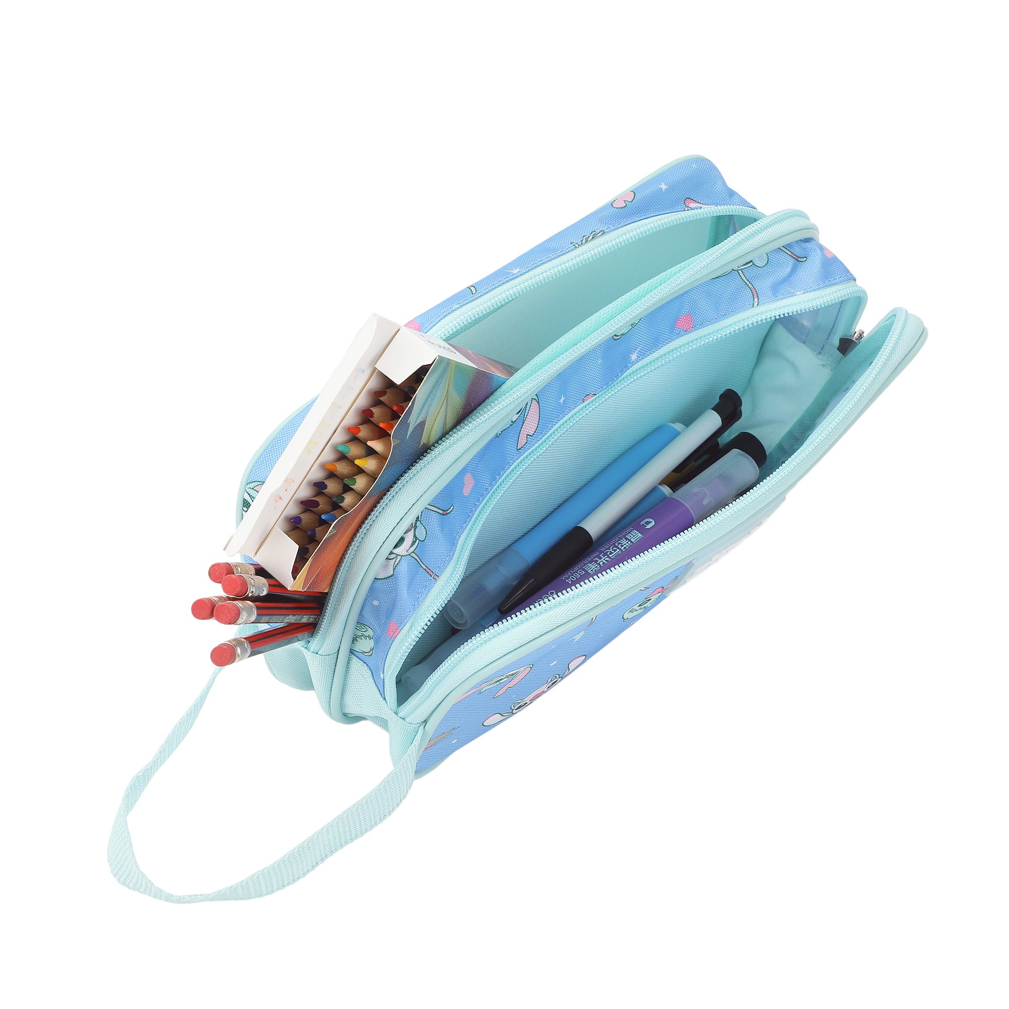 Disney's Stitch Dual-Compartment Utility Case With Webbing Pull Handle