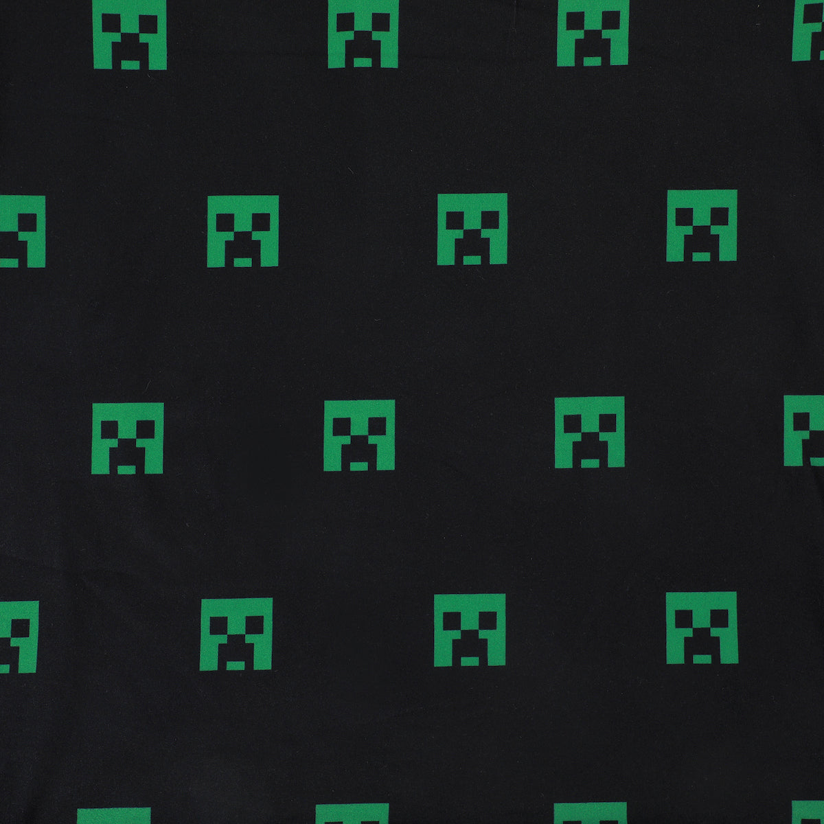 Minecraft Creeper Heads All-Over Print Boy's Black Short Sleeve Polo T-shirt