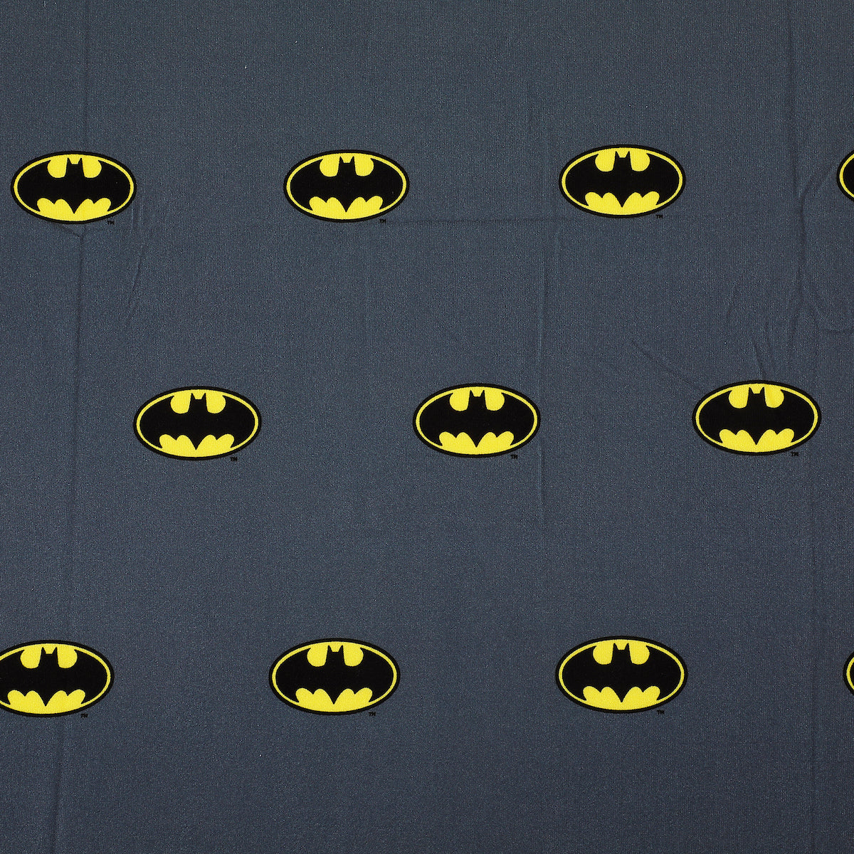 Batman Logo All-Over Print Boy's Gray Short Sleeve Polo T-shirt