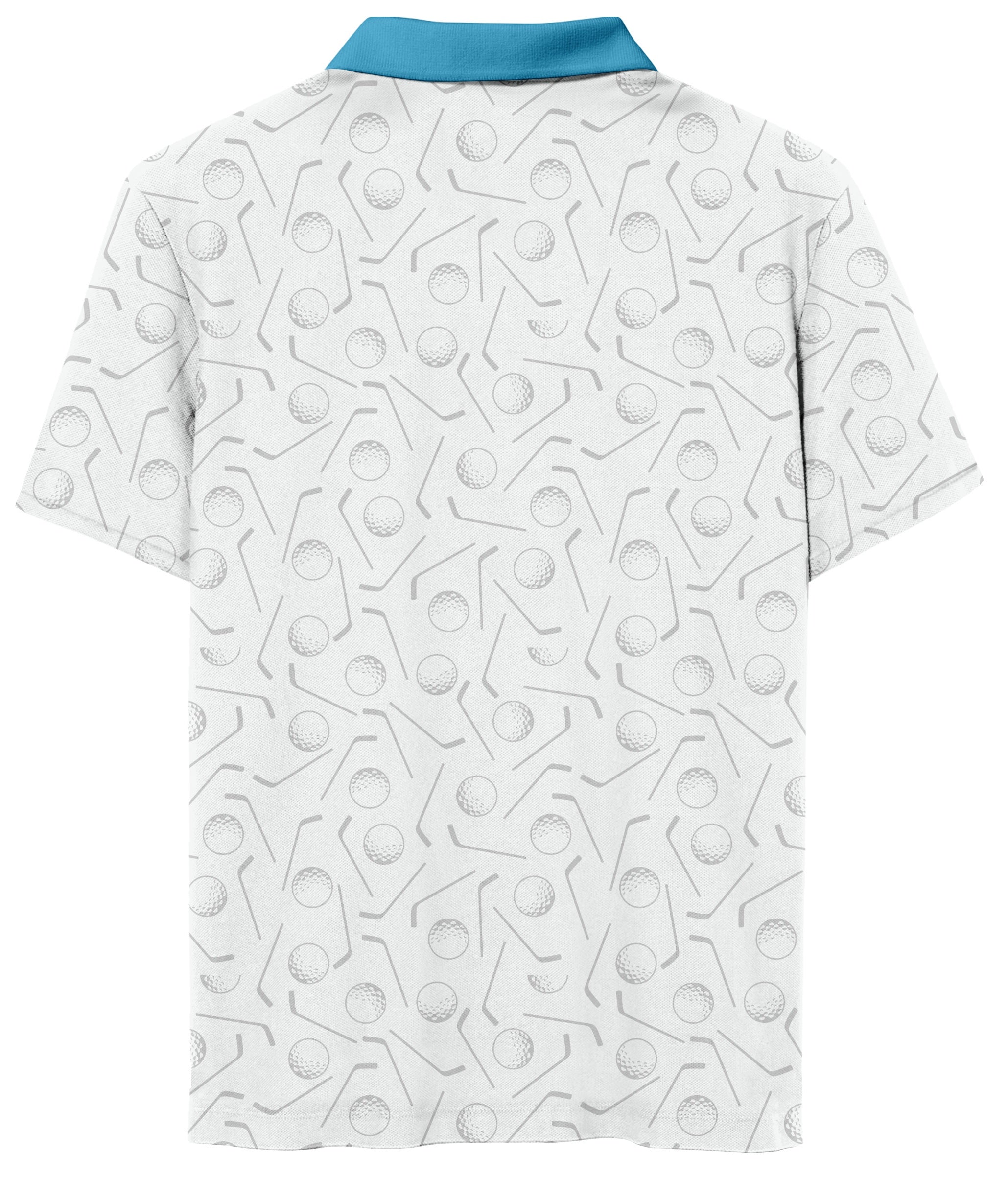 Happy Gilmore Logo Adult White Short Sleeve Golf Polo