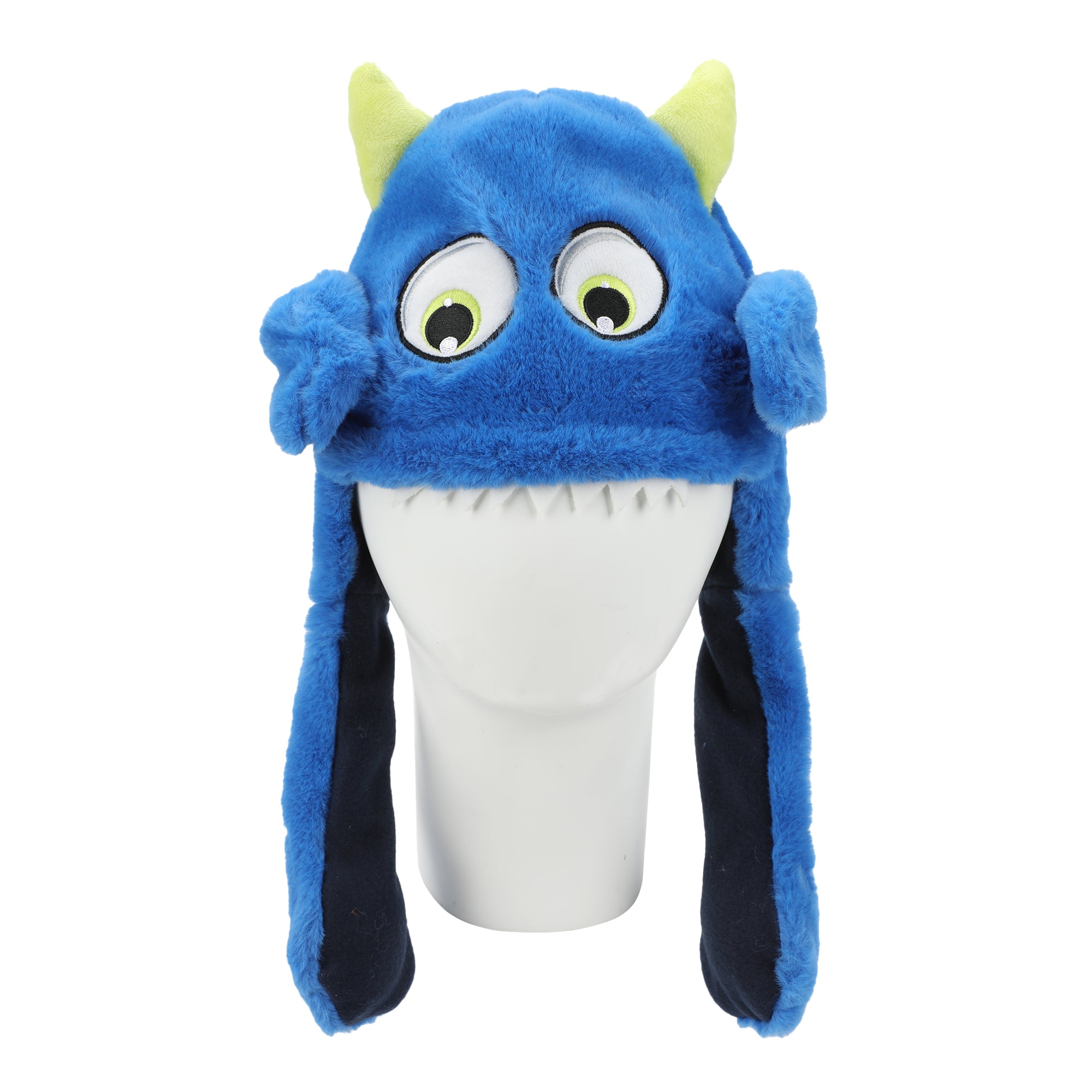 Monster Face Youth Blue Hat With 3D Moveable Arms