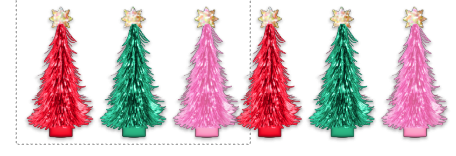 Packed Party Cracker Tinsel Trees Party Accessory