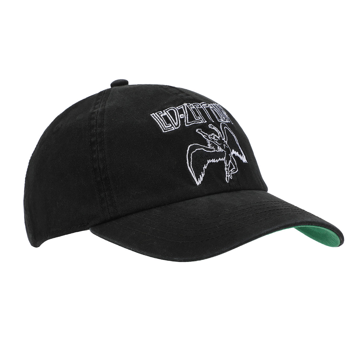 Led Zeppelin Falling Icarus Symbol Black Unstructured Baseball Cap