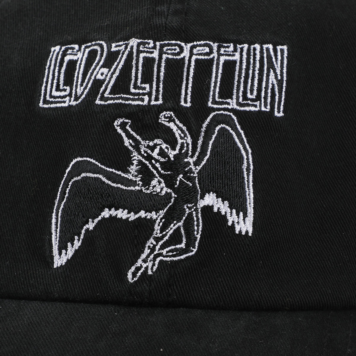 Led Zeppelin Falling Icarus Symbol Black Unstructured Baseball Cap