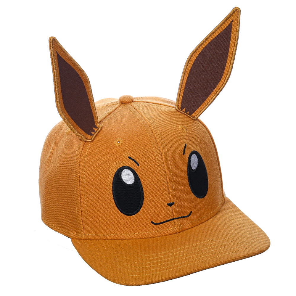 Pokemon Eevee 3D Cosplay Pre-Curved Snapback Hat