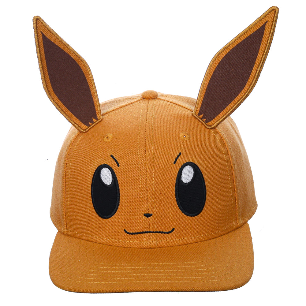 Pokemon Eevee 3D Cosplay Pre-Curved Snapback Hat