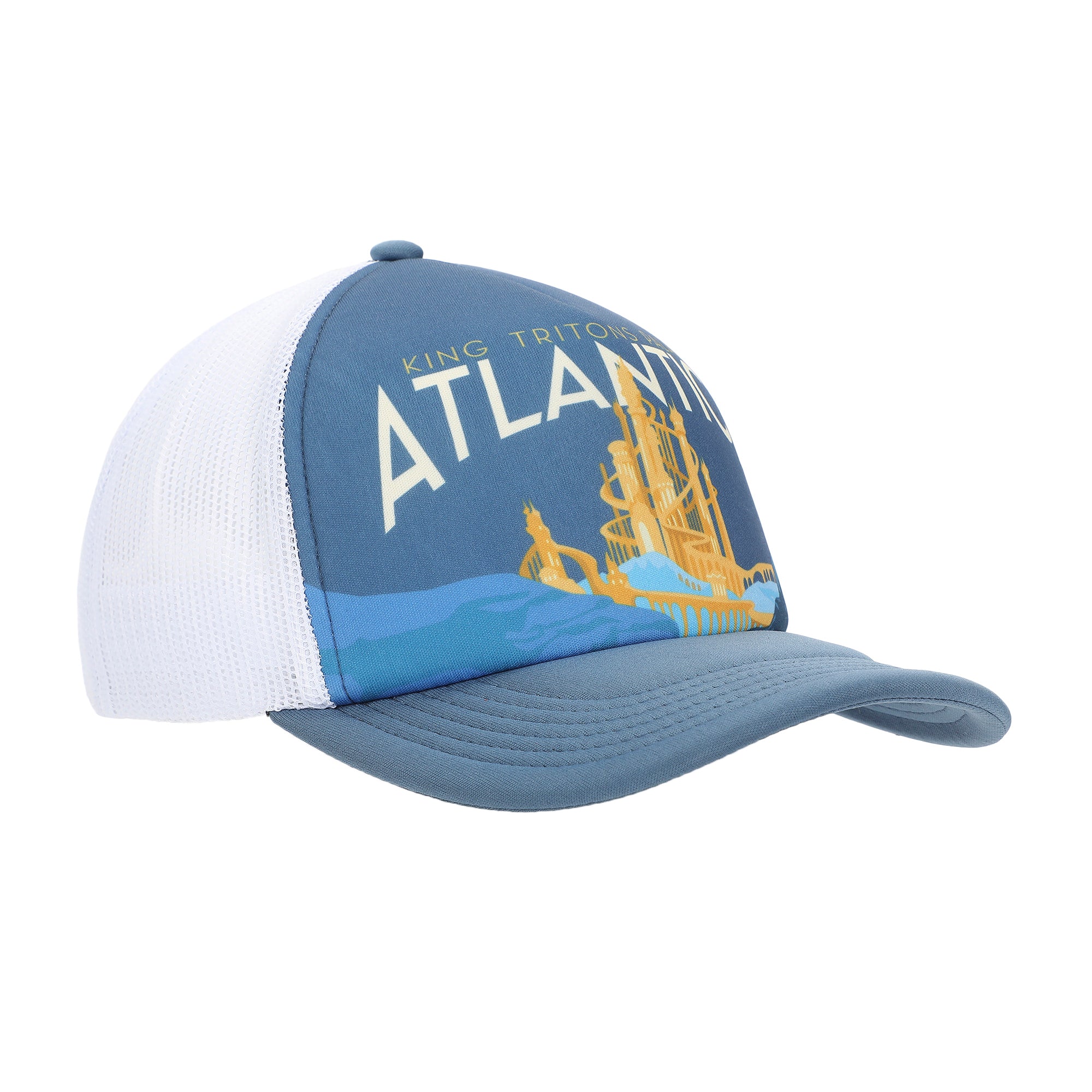 Disney The Little Mermaid Atlantica Blue Foam Trucker Hat