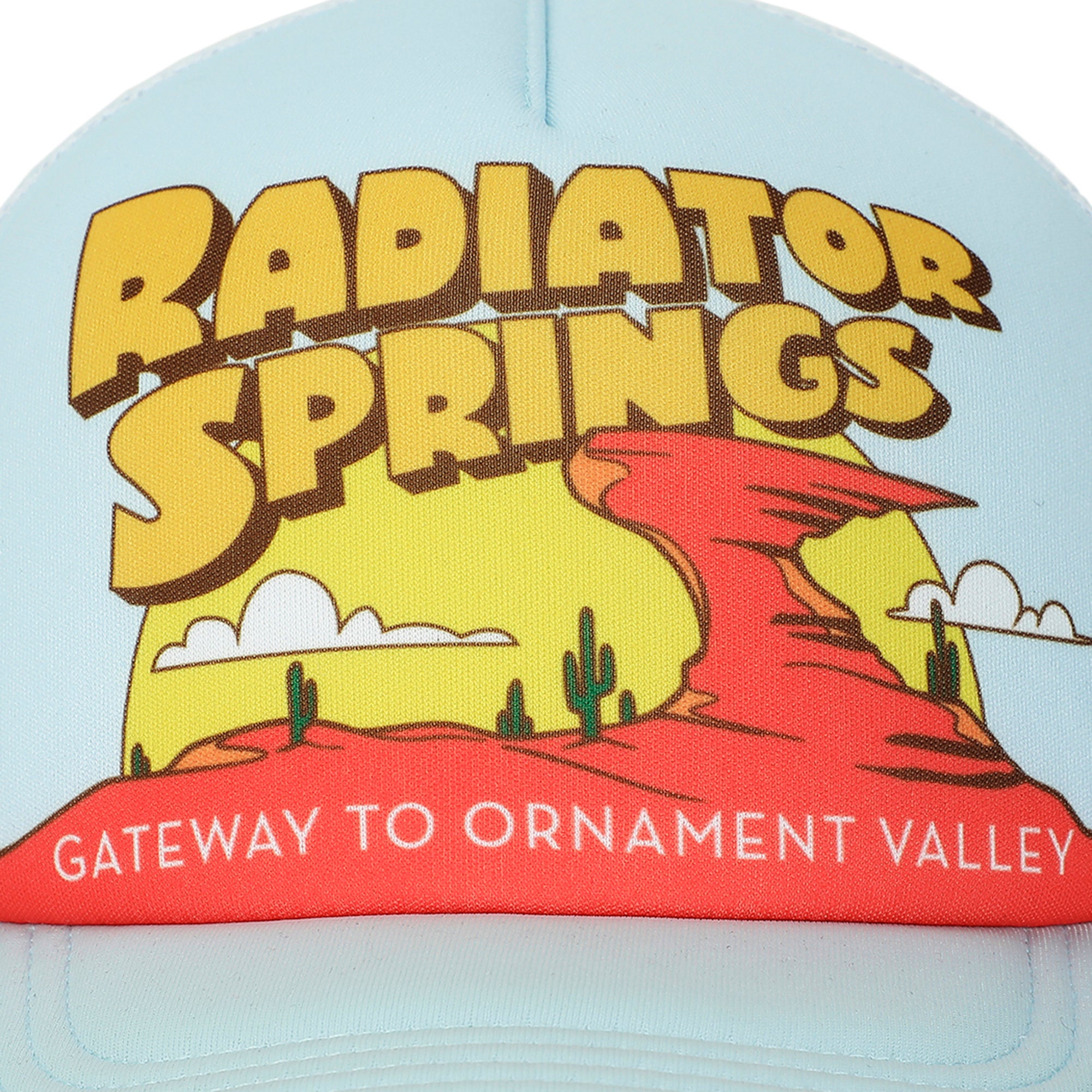 Disney Pixar Cars Disney Radiator Springs light Blue Trucker Hat