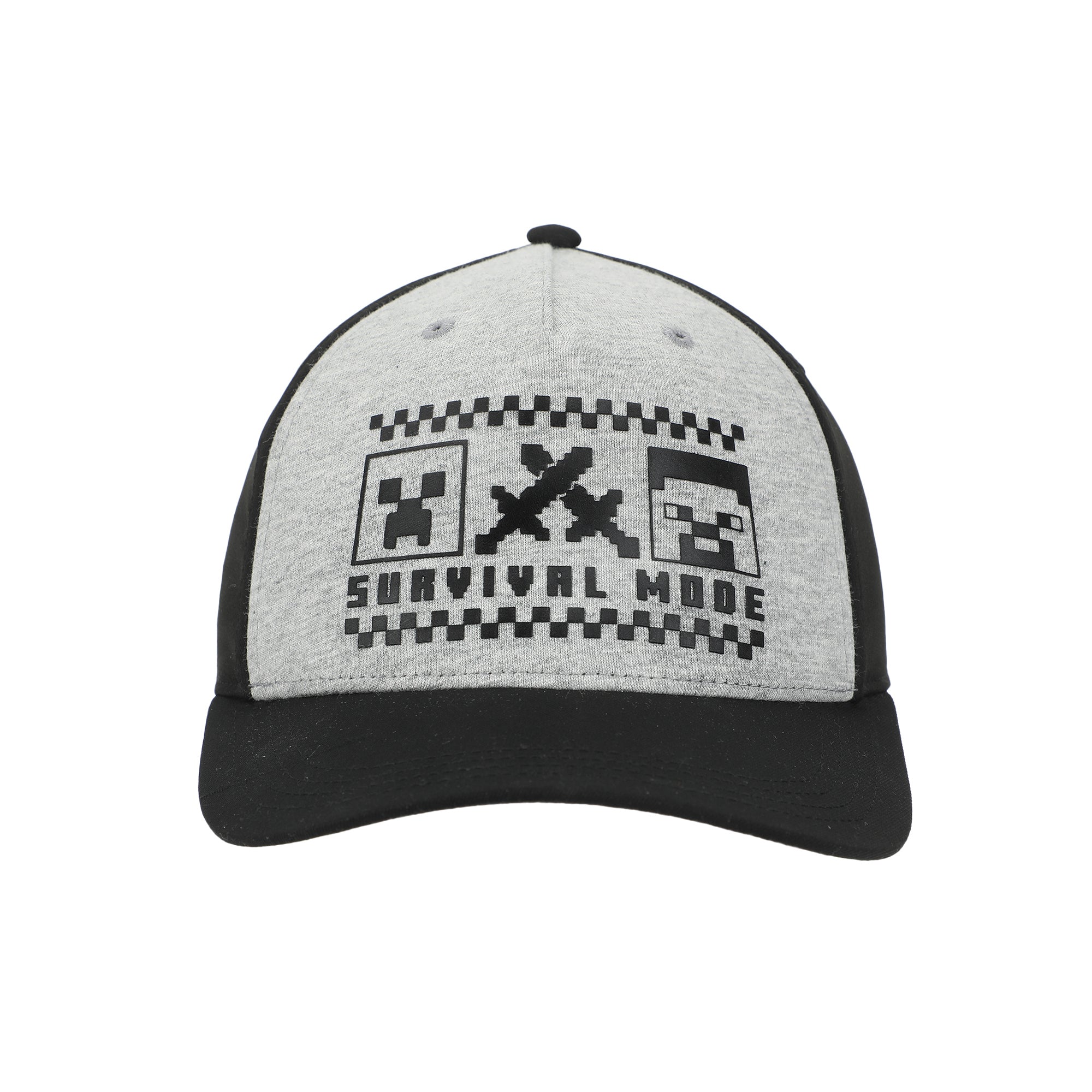 Minecraft Survival Mode Youth Gray & Black Traditional Adjustable Hat