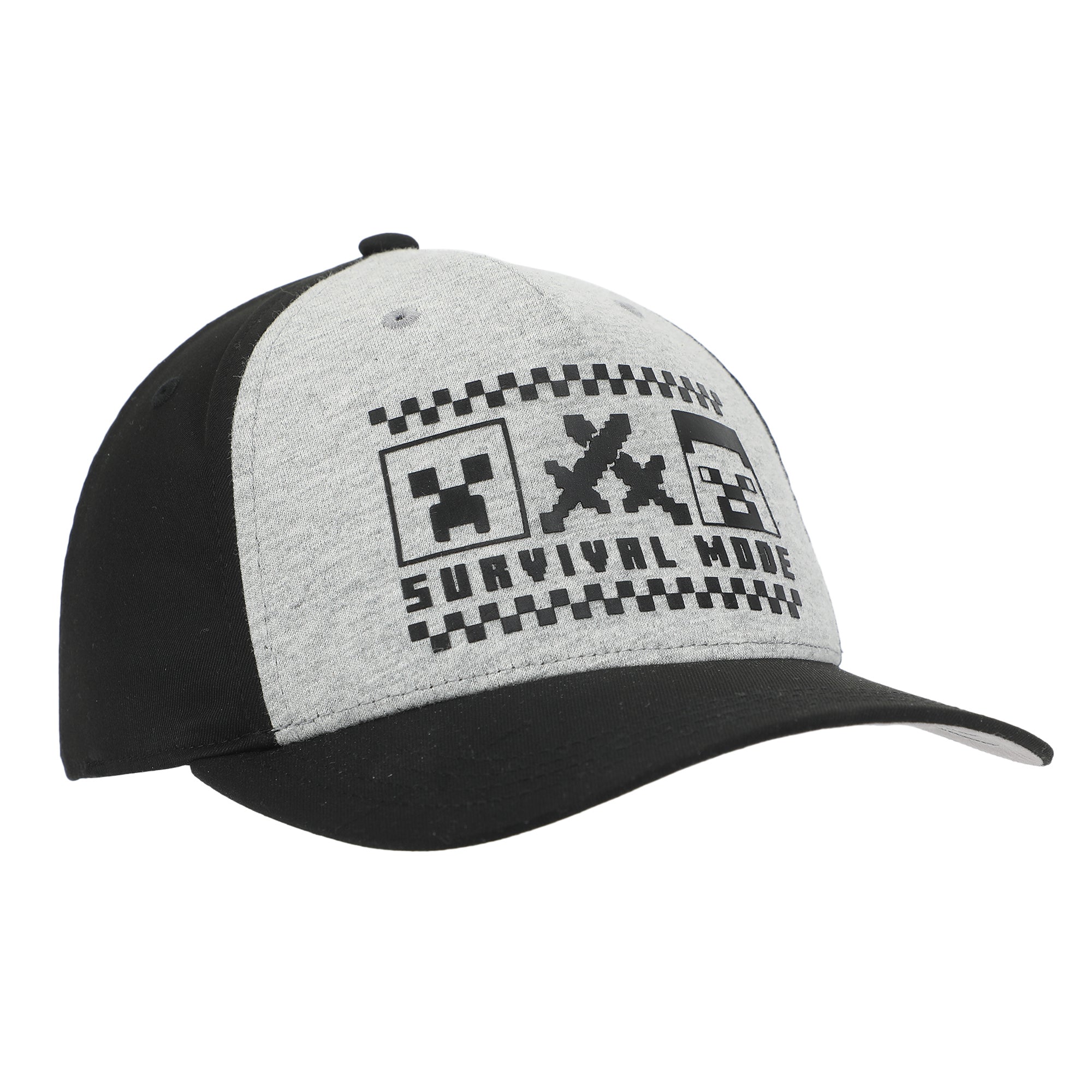 Minecraft Survival Mode Youth Gray & Black Traditional Adjustable Hat