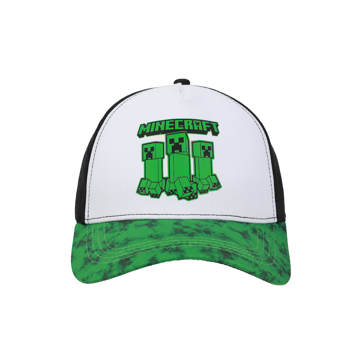 Minecraft Creepers Logo Youth Colorblock Traditional Adjustable Hat