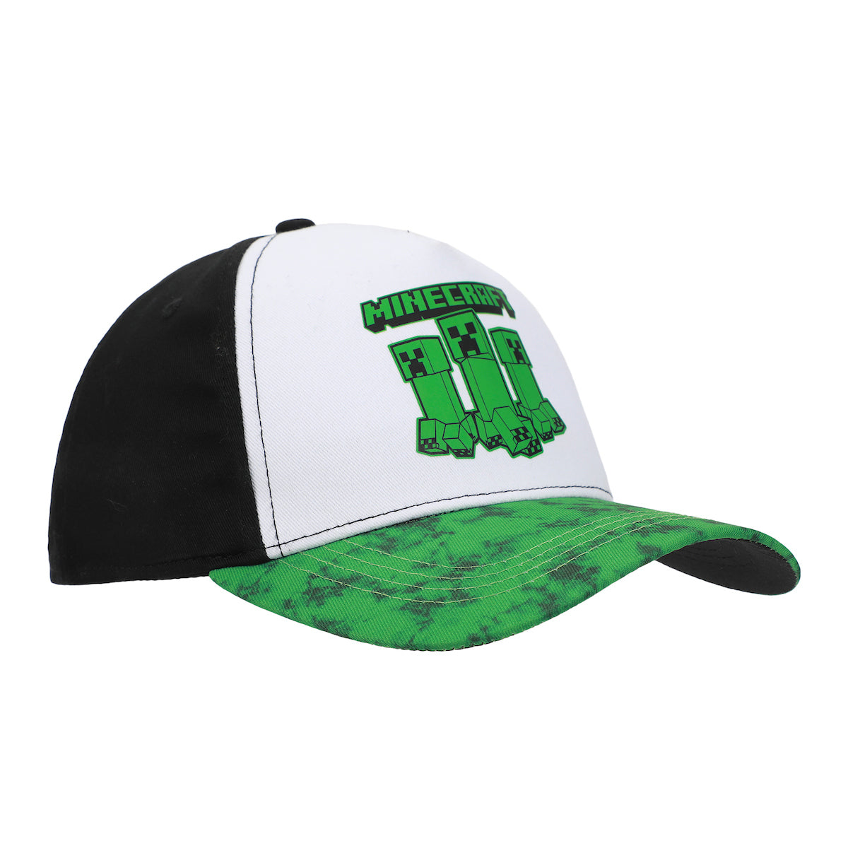 Minecraft Creepers Logo Youth Colorblock Traditional Adjustable Hat