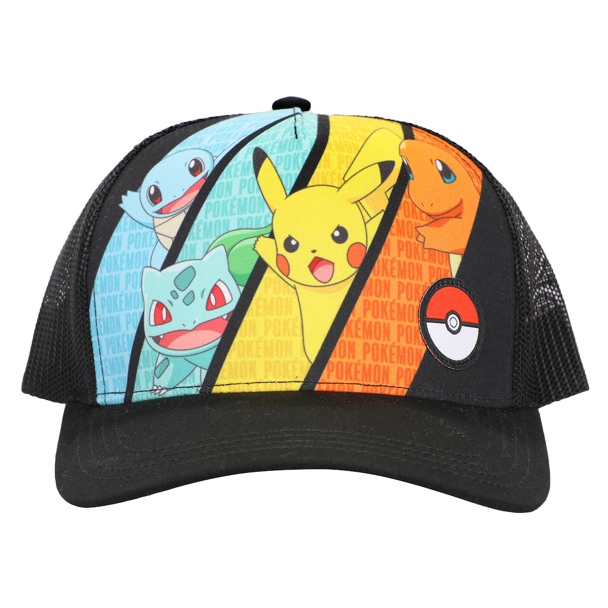 Pokemon Multicharacter Mesh and Microfiber Youth Baseball Hat