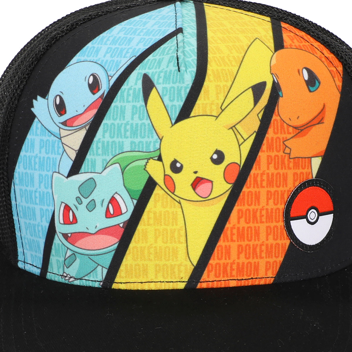 Pokemon Multicharacter Mesh and Microfiber Youth Baseball Hat