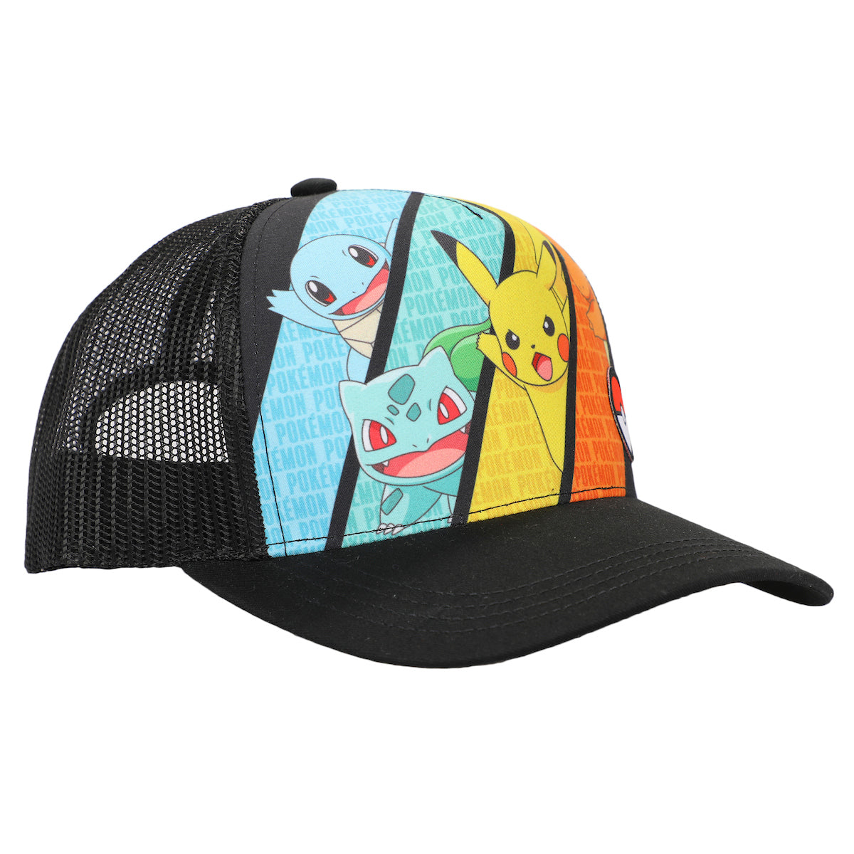 Pokemon Multicharacter Mesh and Microfiber Youth Baseball Hat