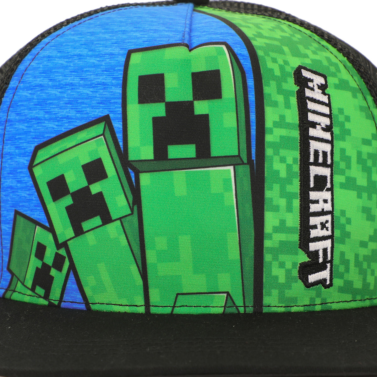 Minecraft Creepers & Logo Youth Trucker Hat