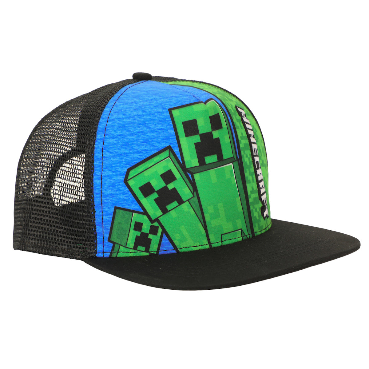 Minecraft Creepers & Logo Youth Trucker Hat