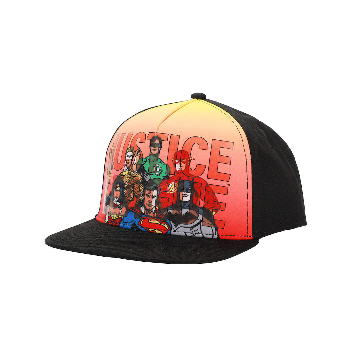 Justice League Of America Squad Youth Black Snapback Hat-OSFA