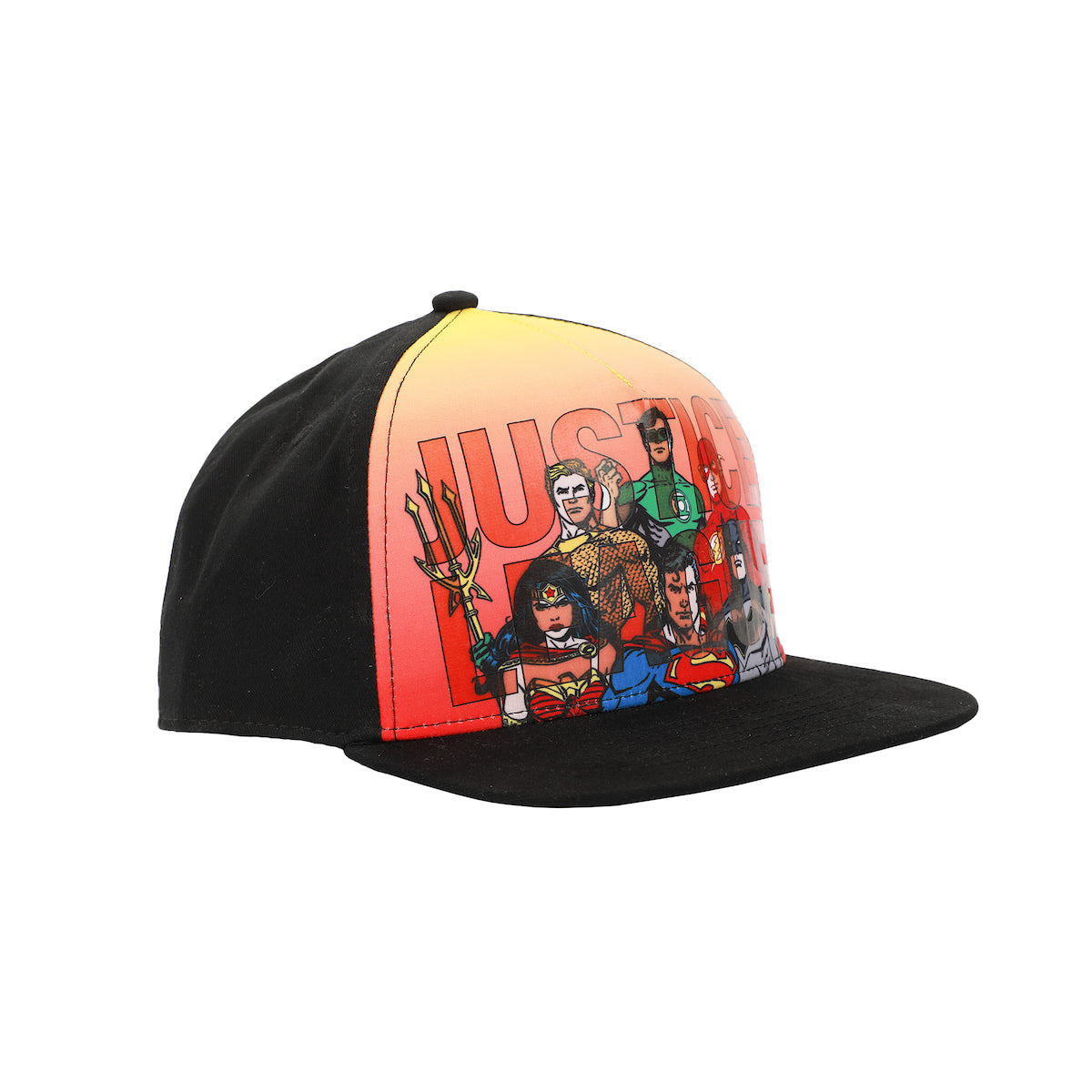 Justice League Of America Squad Youth Black Snapback Hat-OSFA