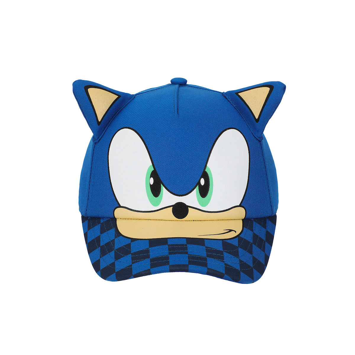 Sonic The Hedgehog Big Face Youth Blue Traditional Adjustable Hat