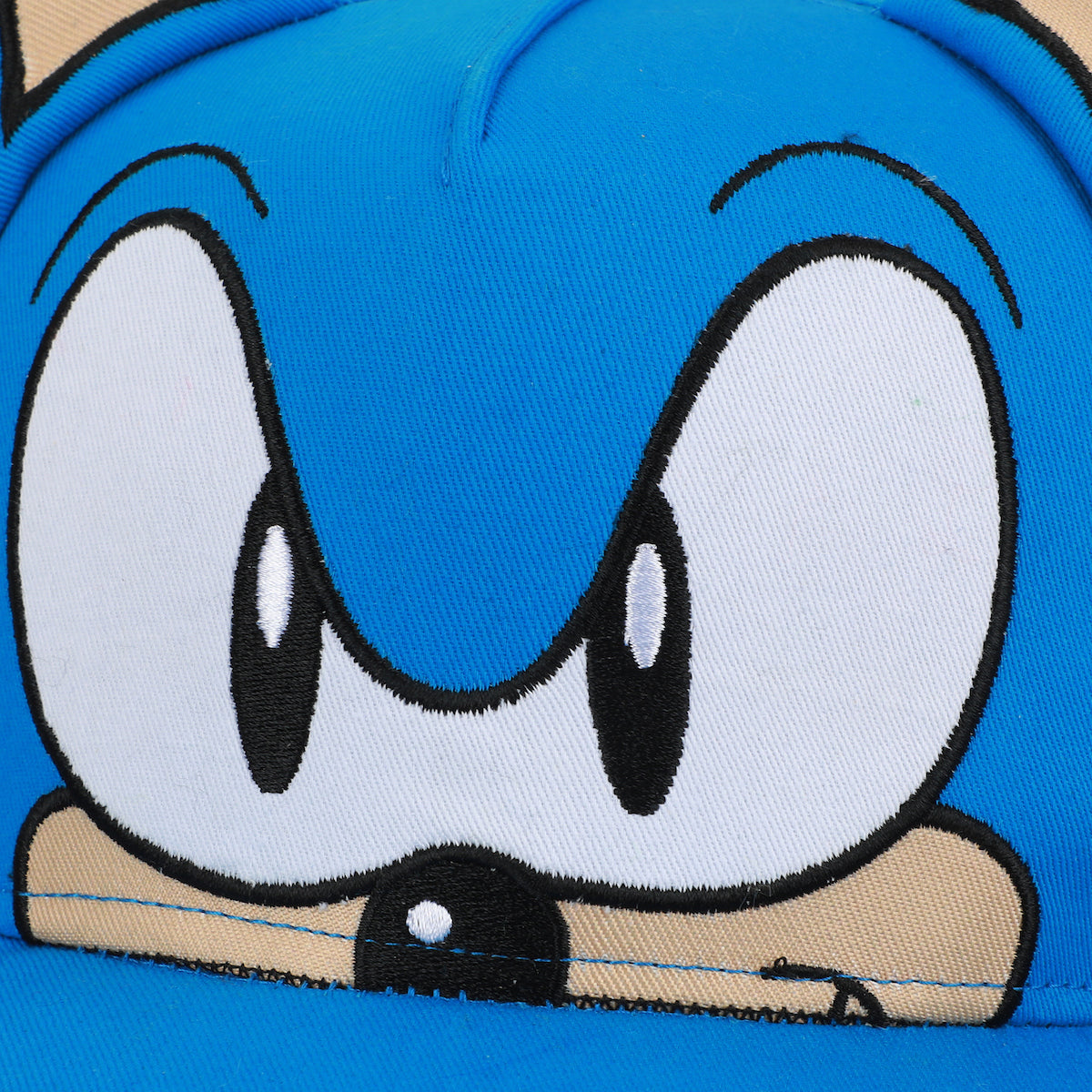 Sonic The Hedgehog Big Face Youth Blue Snapback Hat
