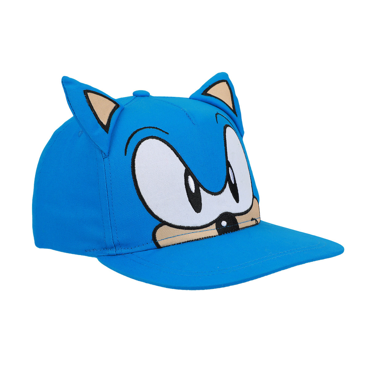 Sonic The Hedgehog Big Face Youth Blue Snapback Hat