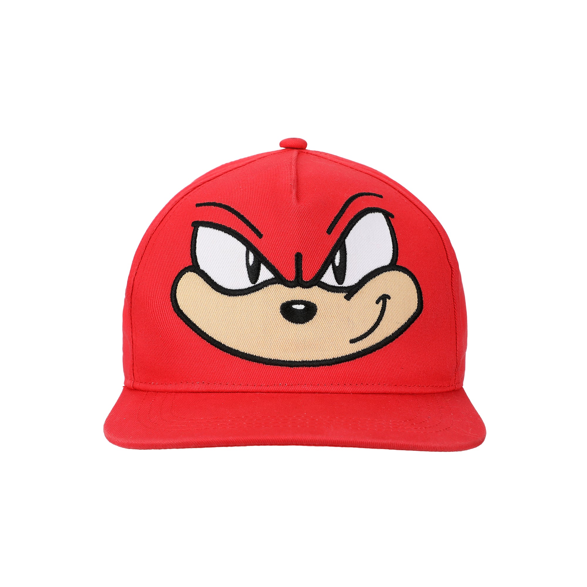 Sonic The Hedgehog Big Face Knuckles Youth Red Snapback Hat