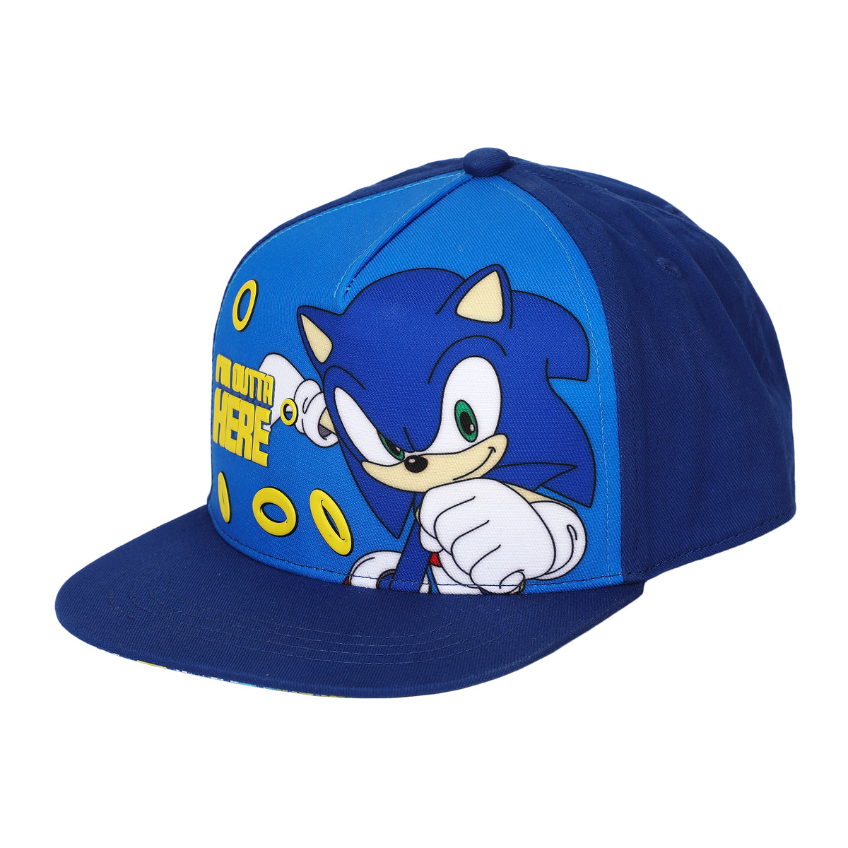 Sonic The Hedgehog Kids Royal Blue Structured Baseball Cap