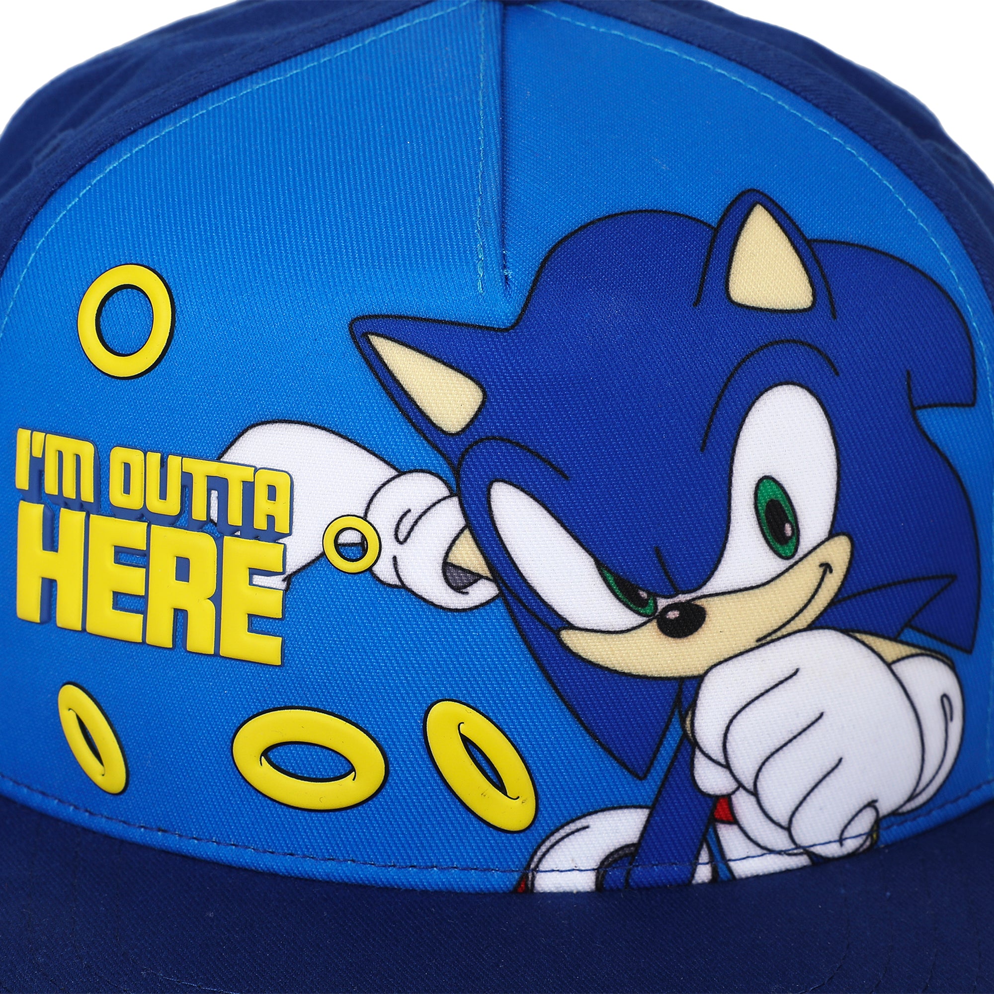 Sonic The Hedgehog Kids Royal Blue Structured Baseball Cap