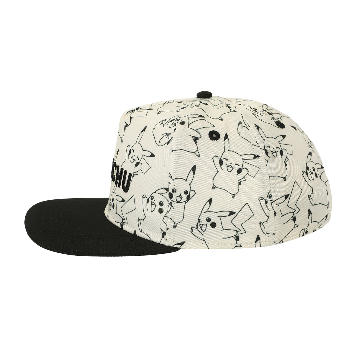 Pokemon Pikachu AOP Boys Baseball Cap with Flat Brim
