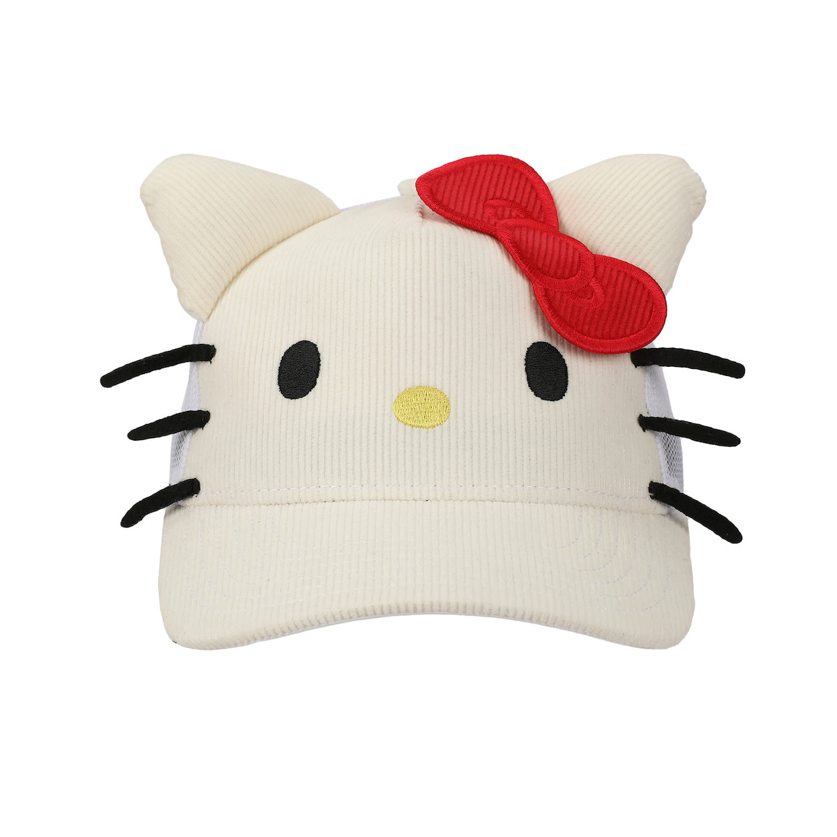 Hello Kitty Big Face Women's White Trucker Hat
