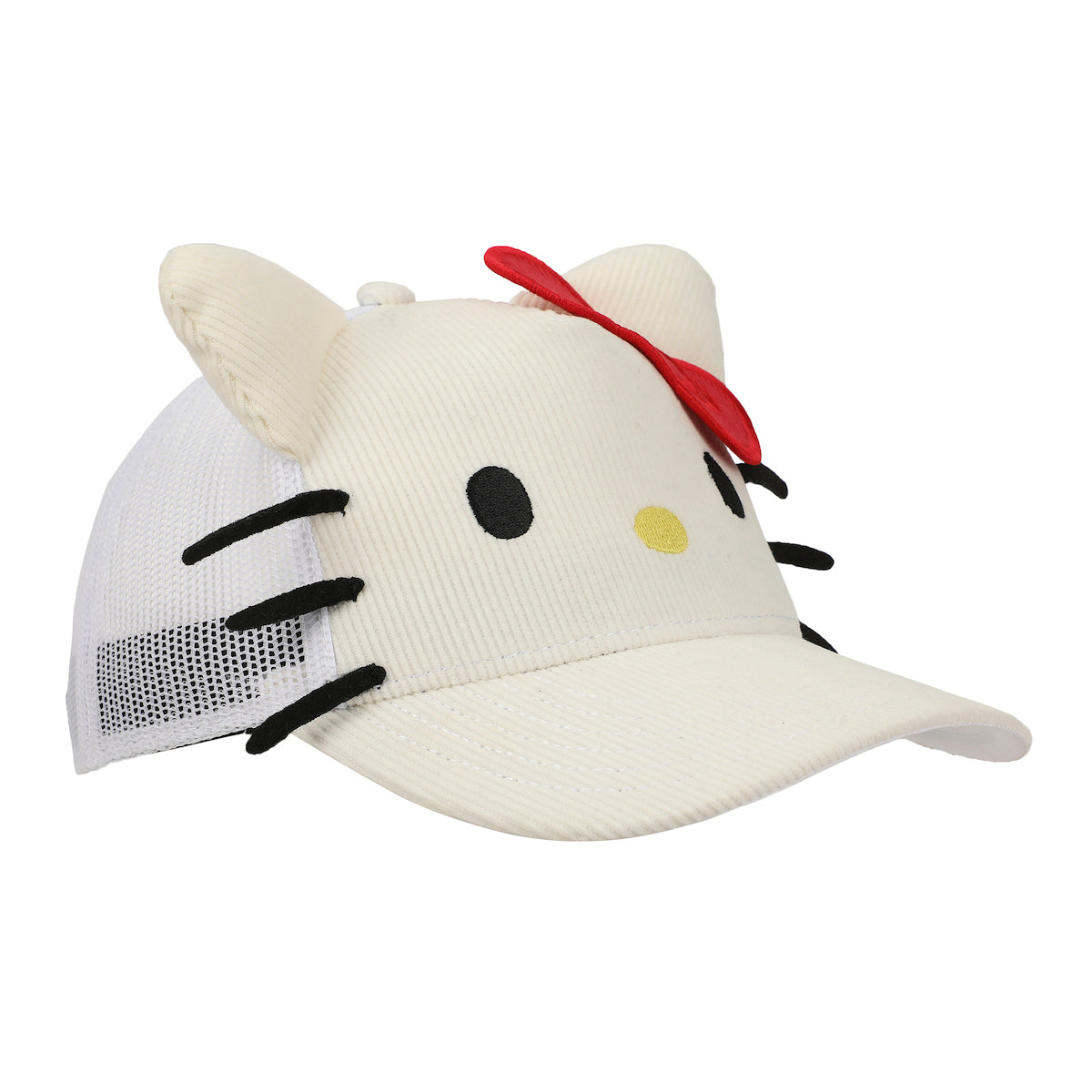 Hello Kitty Big Face Women's White Trucker Hat