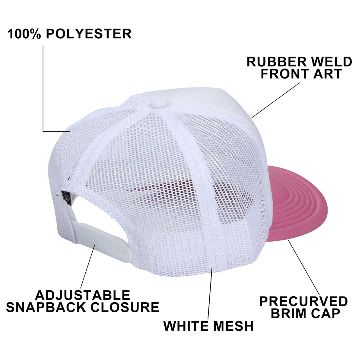 Pokemon Pink Pokeball Adult Trucker Hat
