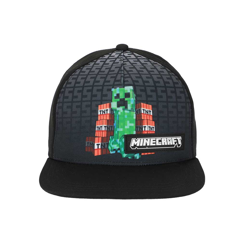 Minecraft Charged Creeper Youth 2-Pack Curved Bill Snapback Hat & Bi-Fold Wallet Combo Set