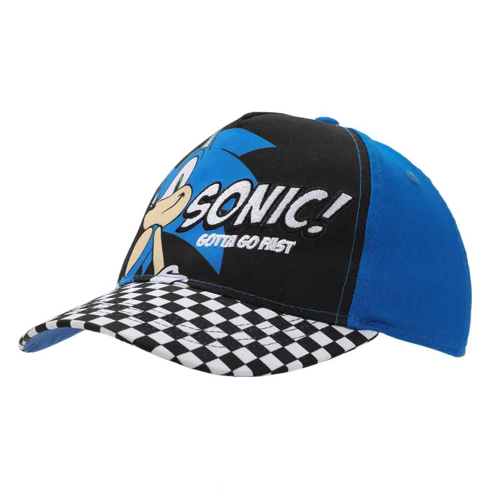 Sonic The Hedgehog Character & Checkered Patterns 2-Piece Curved Snapback Hat & Bi-Fold Wallet Set