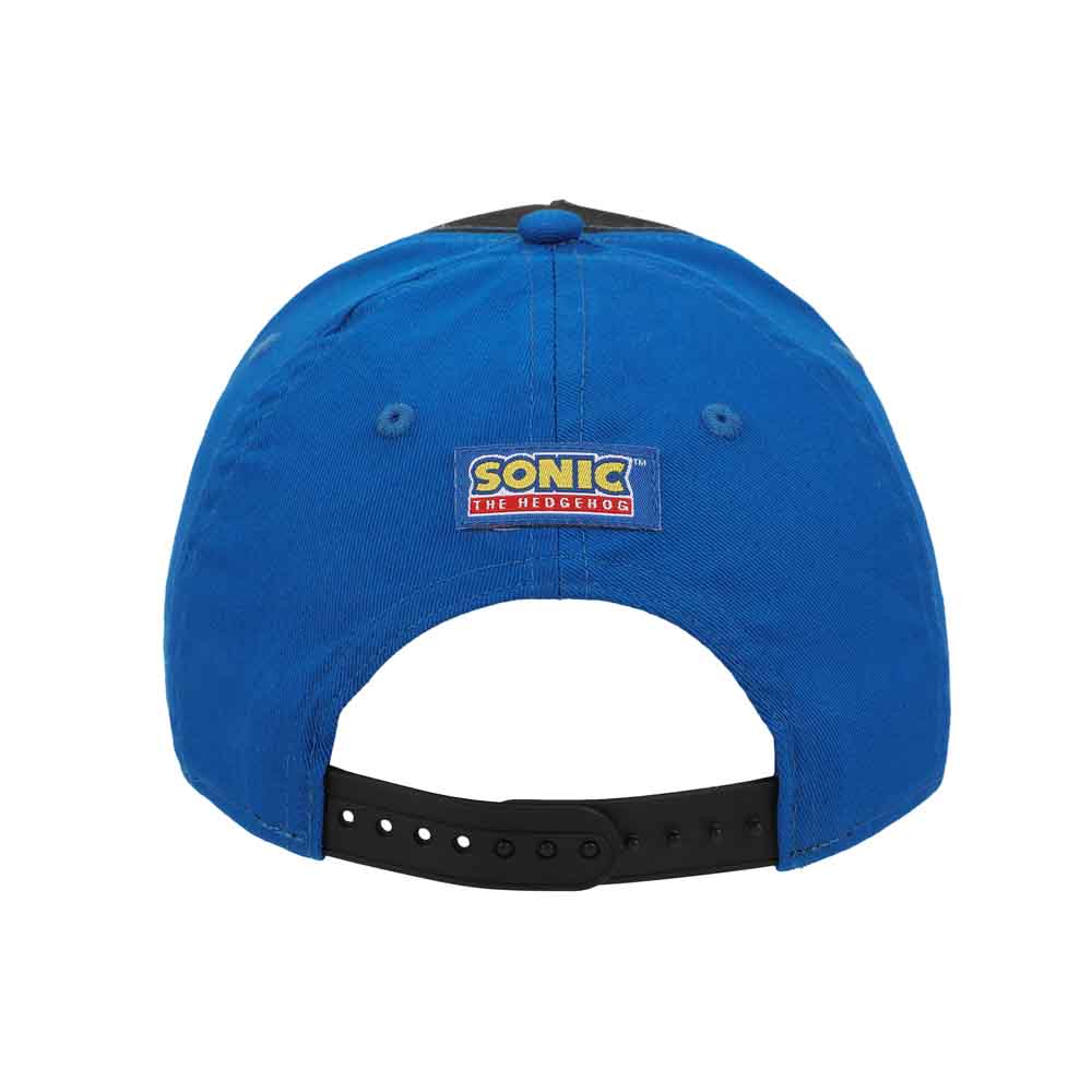 Sonic The Hedgehog Character & Checkered Patterns 2-Piece Curved Snapback Hat & Bi-Fold Wallet Set