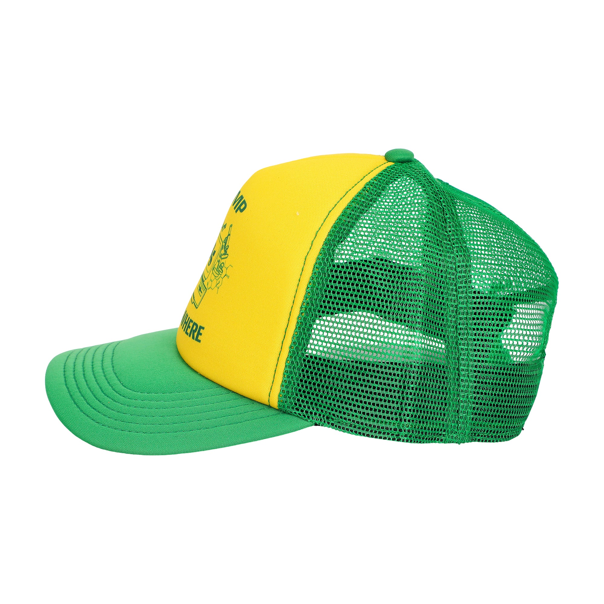 Stranger Things Camp Know Where Yellow Trucker Hat