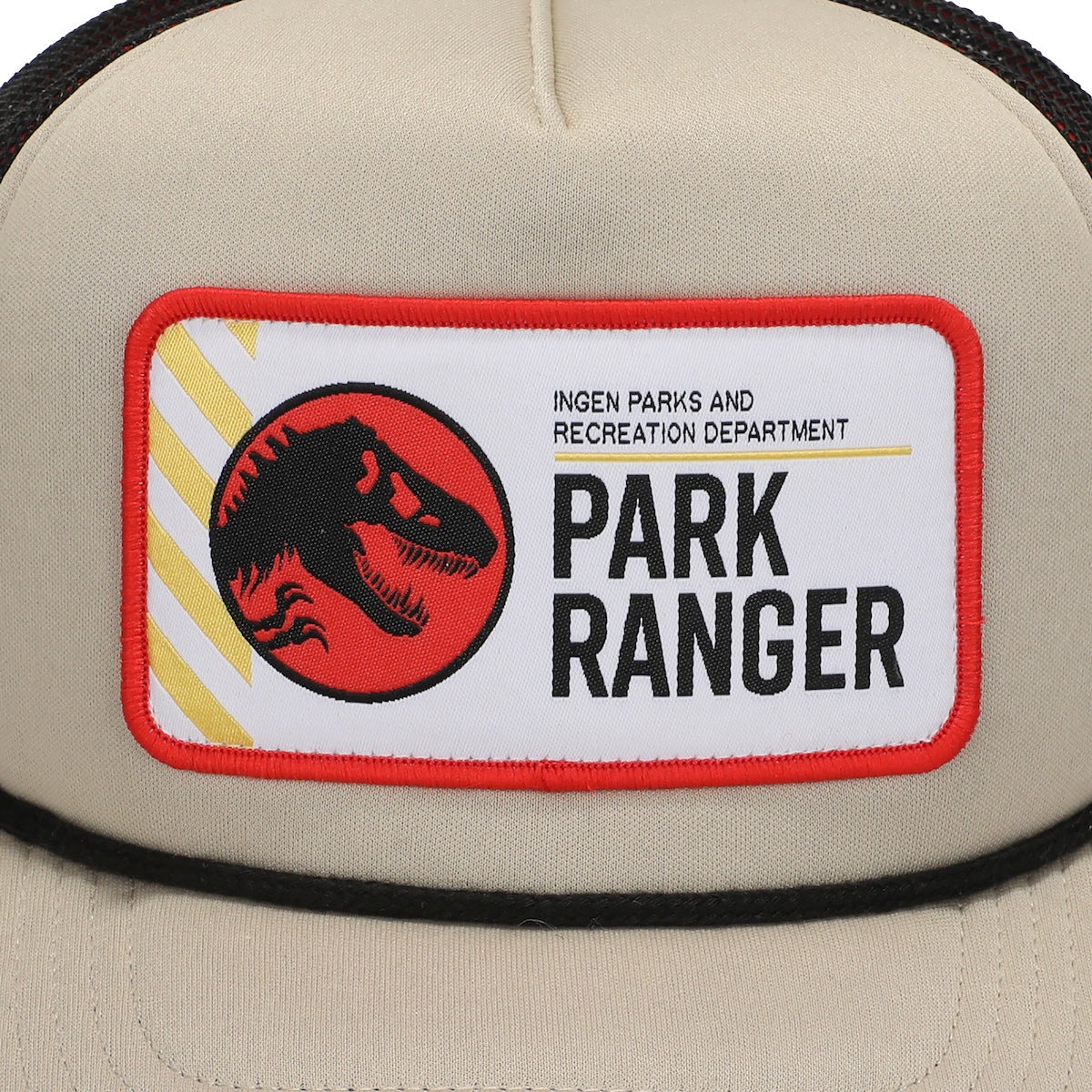 Jurassic Park Ingen Park Ranger Men's Tan Foam Trucker Hat