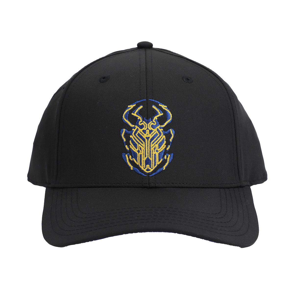 Blue Beetle Scarab Logo Men's Black Elite Flex Precurve Snapback Hat
