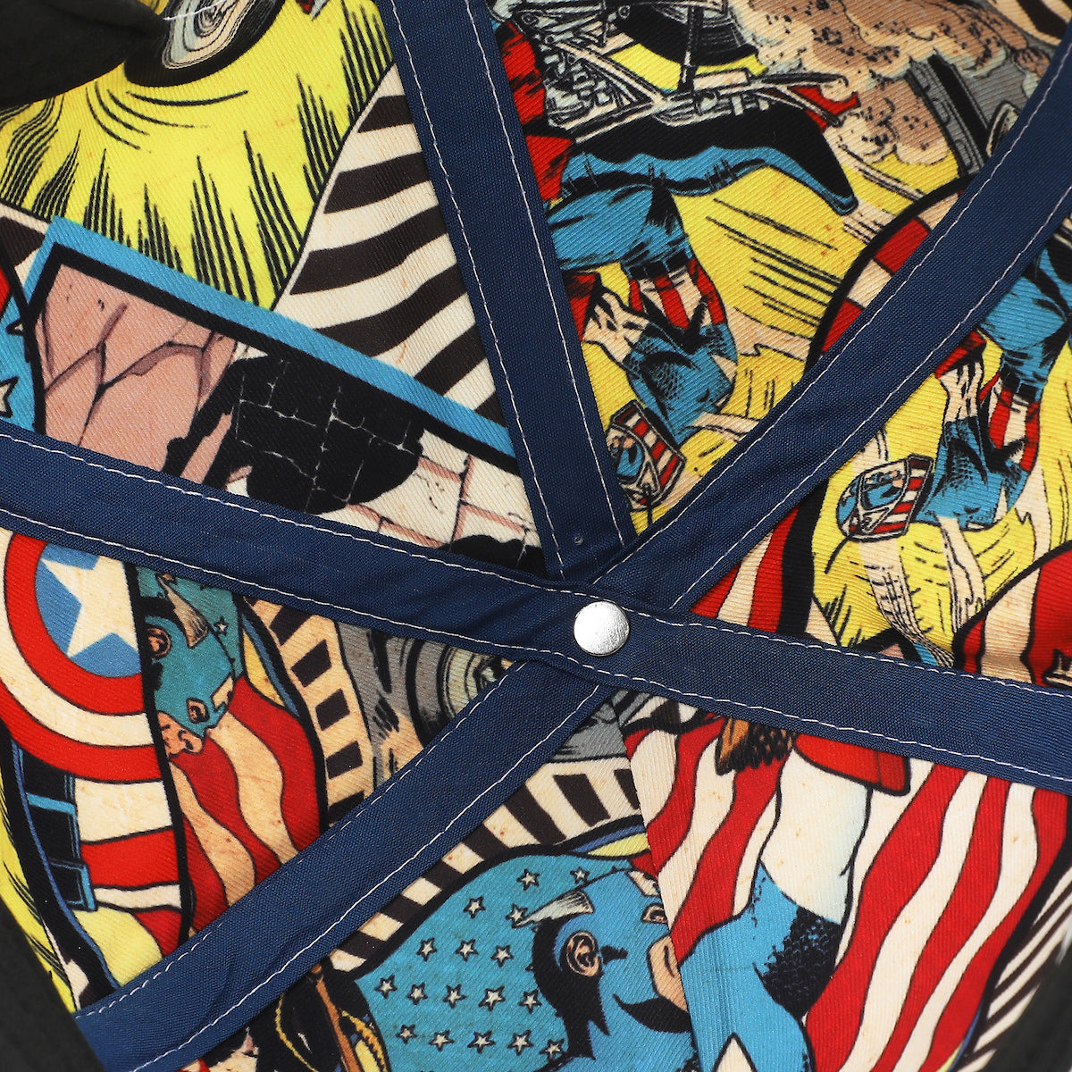 Marvel Universe Captain America Shield Adult White Elite Flex Snapback Hat