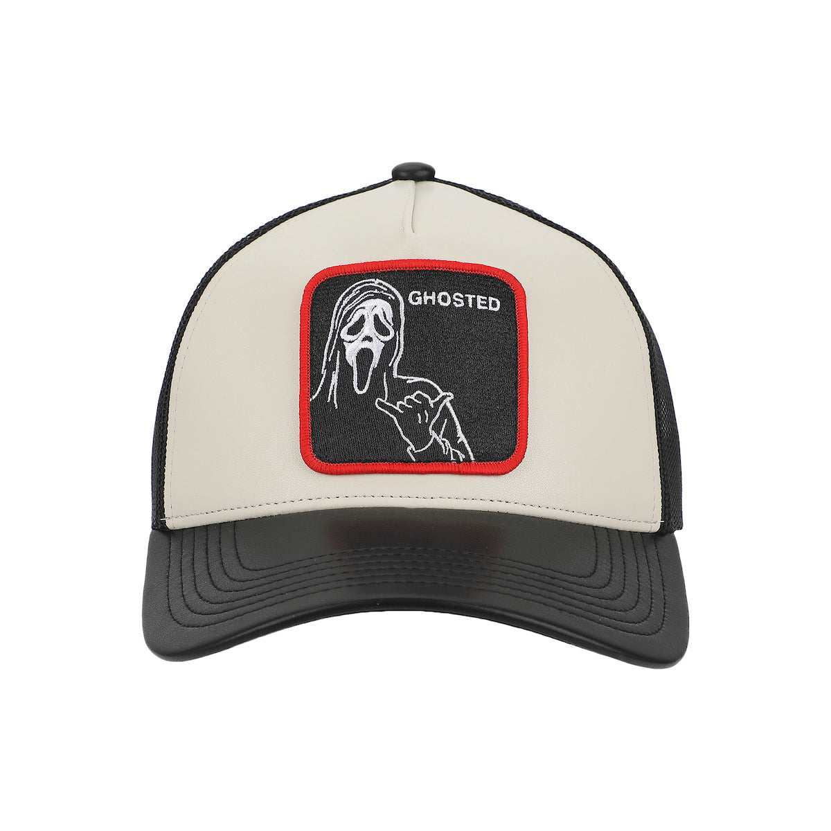 Ghostface Character Art Adult White Trucker Hat