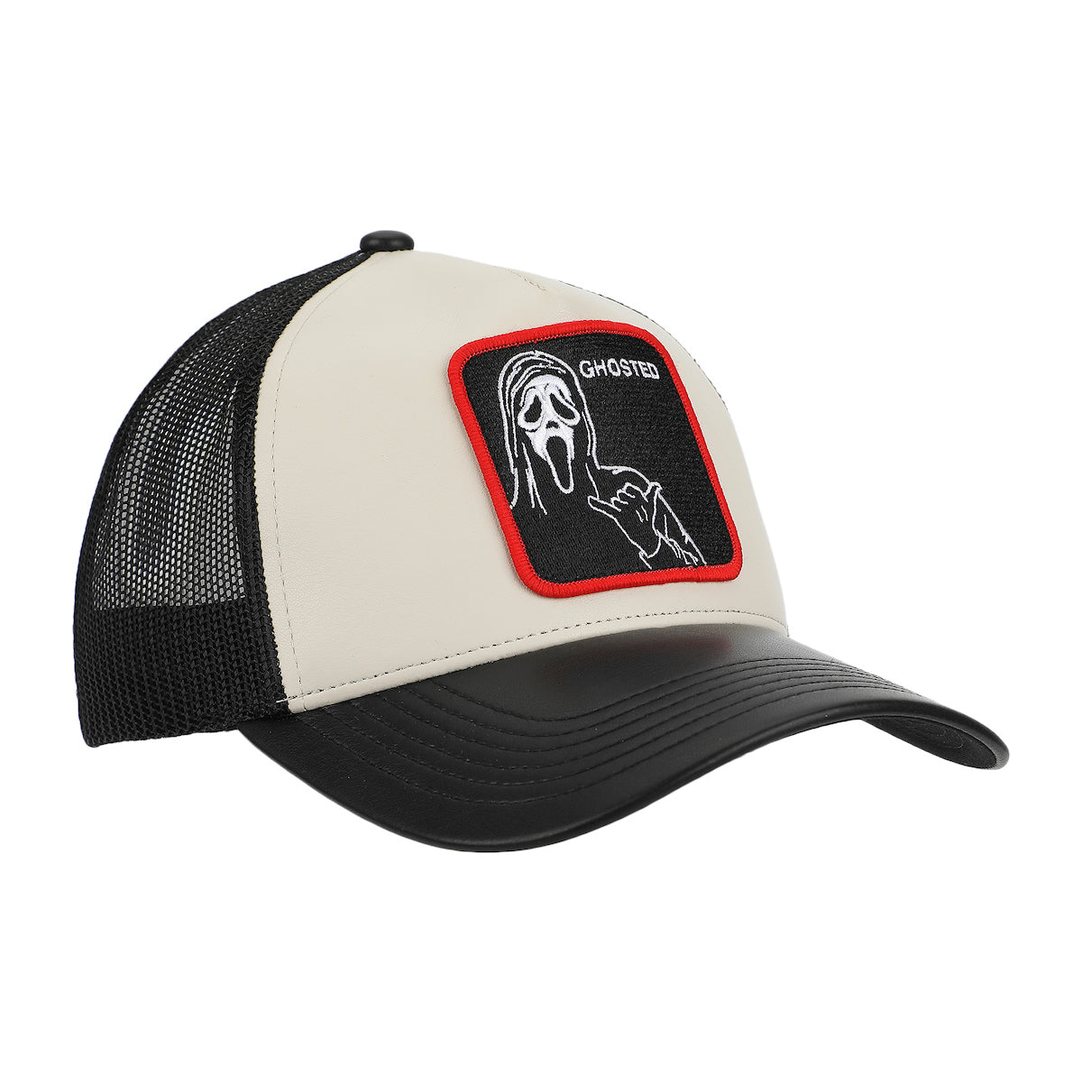 Ghostface Character Art Adult White Trucker Hat