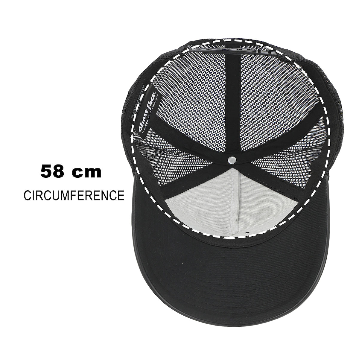 Ghostface Character Art Adult White Trucker Hat